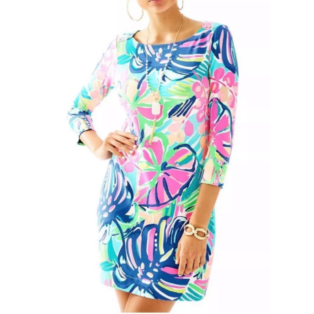 Lilly Pulitzer Sophie Dress In Exotic Garden Print